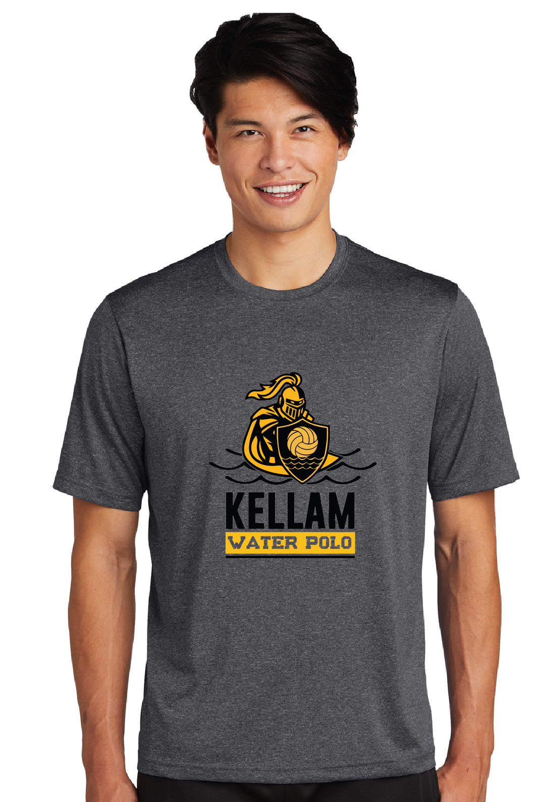 Heather Contender Tee / Graphite Heather / Kellam High School Water Polo