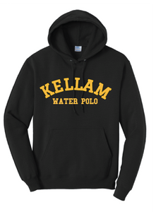 Core Fleece Pullover Hooded Sweatshirt / Black / Kellam High School Water Polo