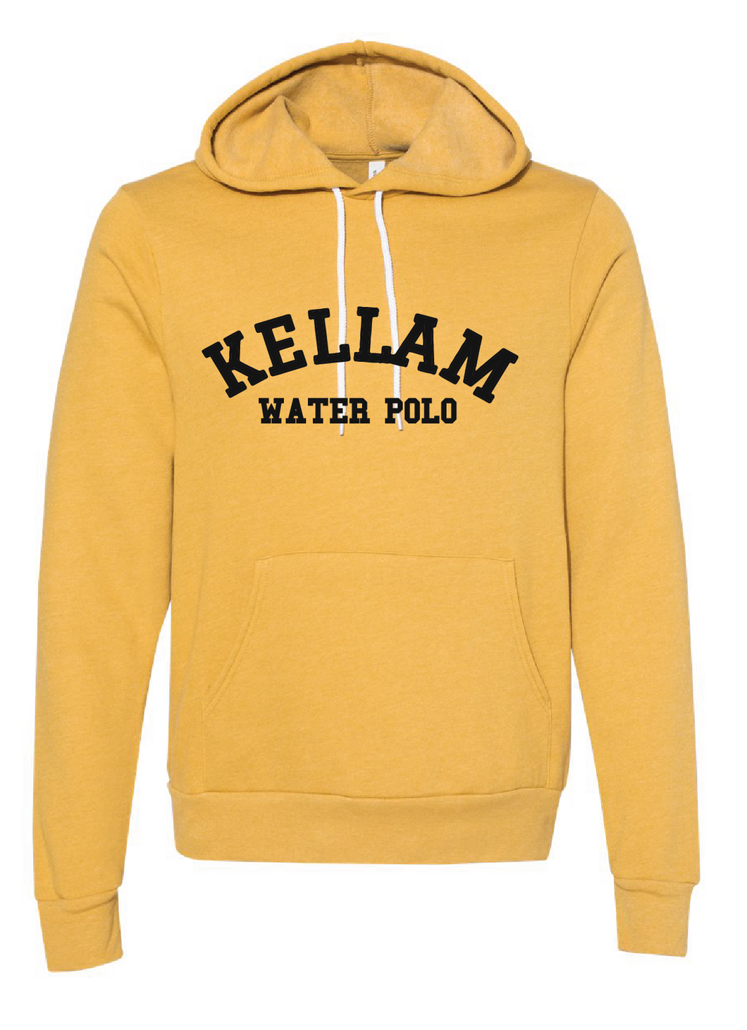 Sponge Fleece Hoodie / Heather Mustard / Kellam High School Water Polo