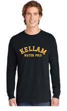 Heavyweight Ring Spun Long Sleeve Tee / Black / Kellam High School Water Polo