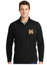 Stretch 1/2-Zip Pullover / Black / Kellam High School Water Polo