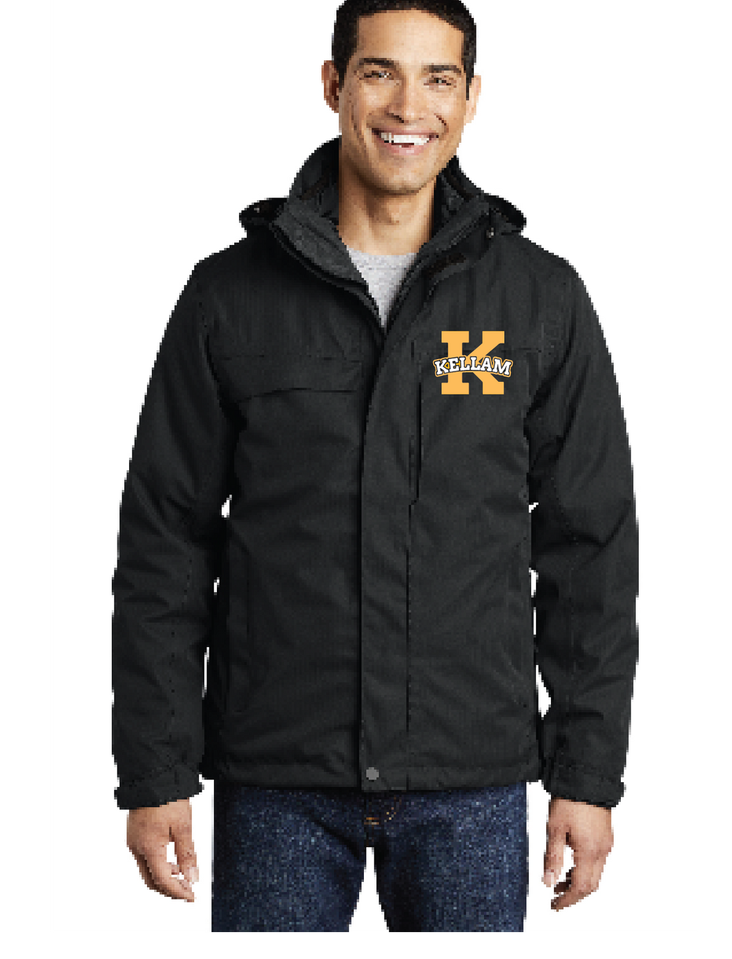 Herringbone 3-in-1 Parka / Black / Kellam High School Water Polo