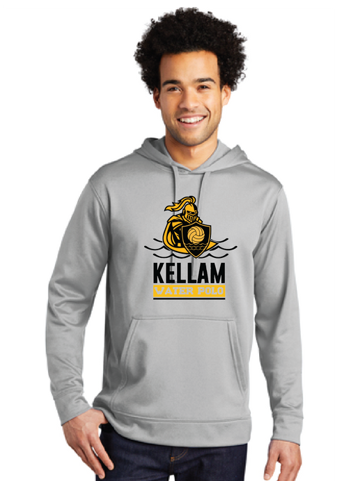 Performance Fleece Pullover Hooded Sweatshirt / Silver / Kellam High School Water Polo