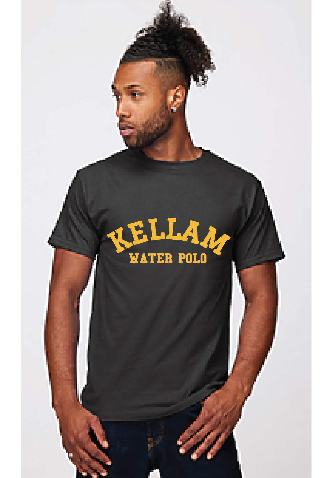 Garment Dyed Adult Tee / Pepper / Kellam High School Water Polo