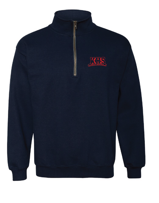 Fleece 1/4-Zip Pullover Sweatshirt / Navy / Kempsville High Field Hockey