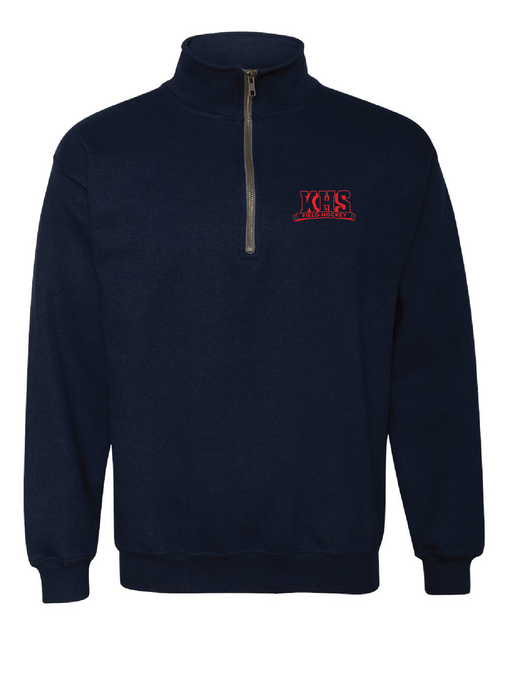 Fleece 1/4-Zip Pullover Sweatshirt / Navy / Kempsville High Field Hockey