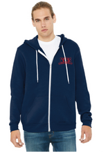 Unisex Sponge Fleece Full-Zip Hoodie / Navy / Kempsville High Field Hockey