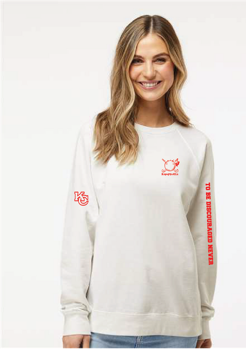 Lightweight Terry Crewneck Sweatshirt / Ivory / Kempsville High School Field Hockey