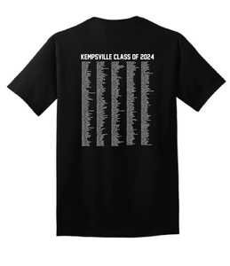 Cotton Short Sleeve T-Shirt / Black / Kempsville High School 2024 Seniors