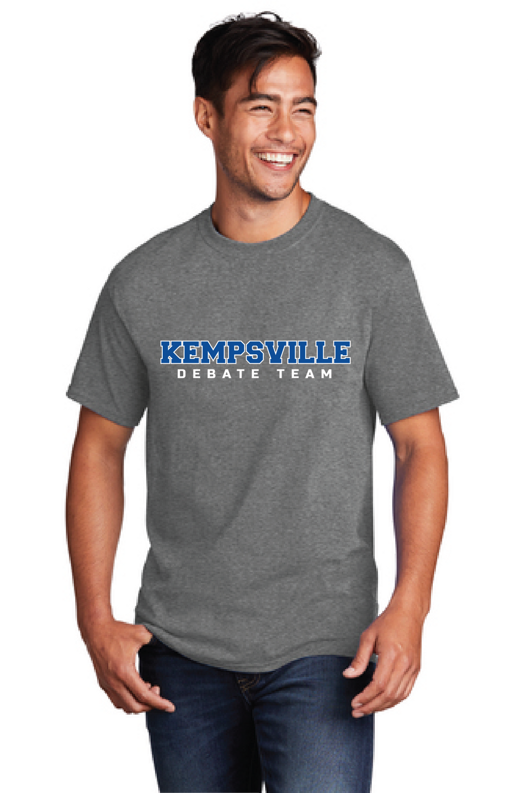 Core Cotton Tee / Graphite Heather / Kempsville Middle School Debate