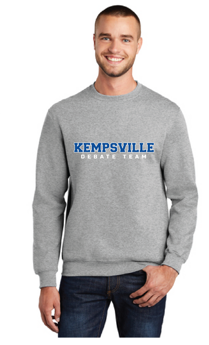 Fleece Crewneck Sweatshirt / Athletic Heather / Kempsville Middle School Debate