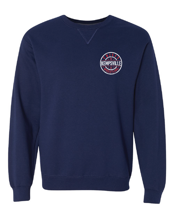 Sofspun Crewneck Sweatshirt / Navy / Kempsville High School Wrestling