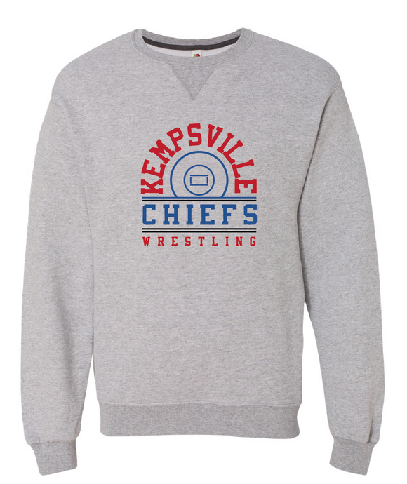 Sofspun Crewneck Sweatshirt / Athletic Heather / Kempsville High School Wrestling