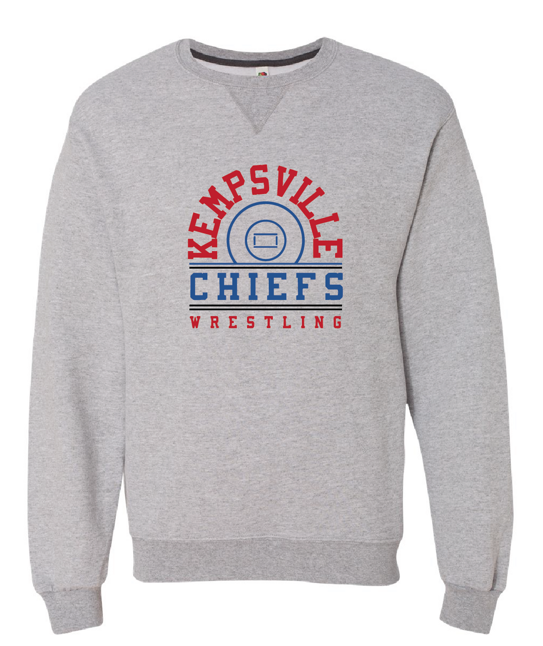 Sofspun Crewneck Sweatshirt / Athletic Heather / Kempsville High School Wrestling