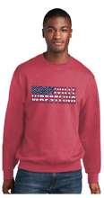 Core Fleece Crewneck Sweatshirt / Heather Red / Kempsville High School Wrestling