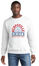 Core Fleece Crewneck Sweatshirt / White / Kempsville High School Wrestling