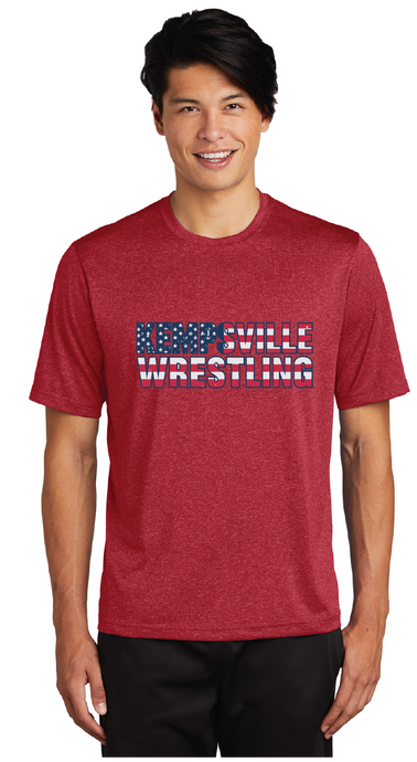 Heather Contender Tee / Heather Red / Kempsville High School Wrestling