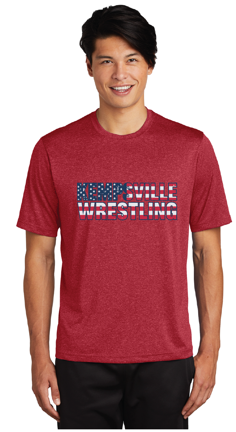 Heather Contender Tee / Heather Red / Kempsville High School Wrestling
