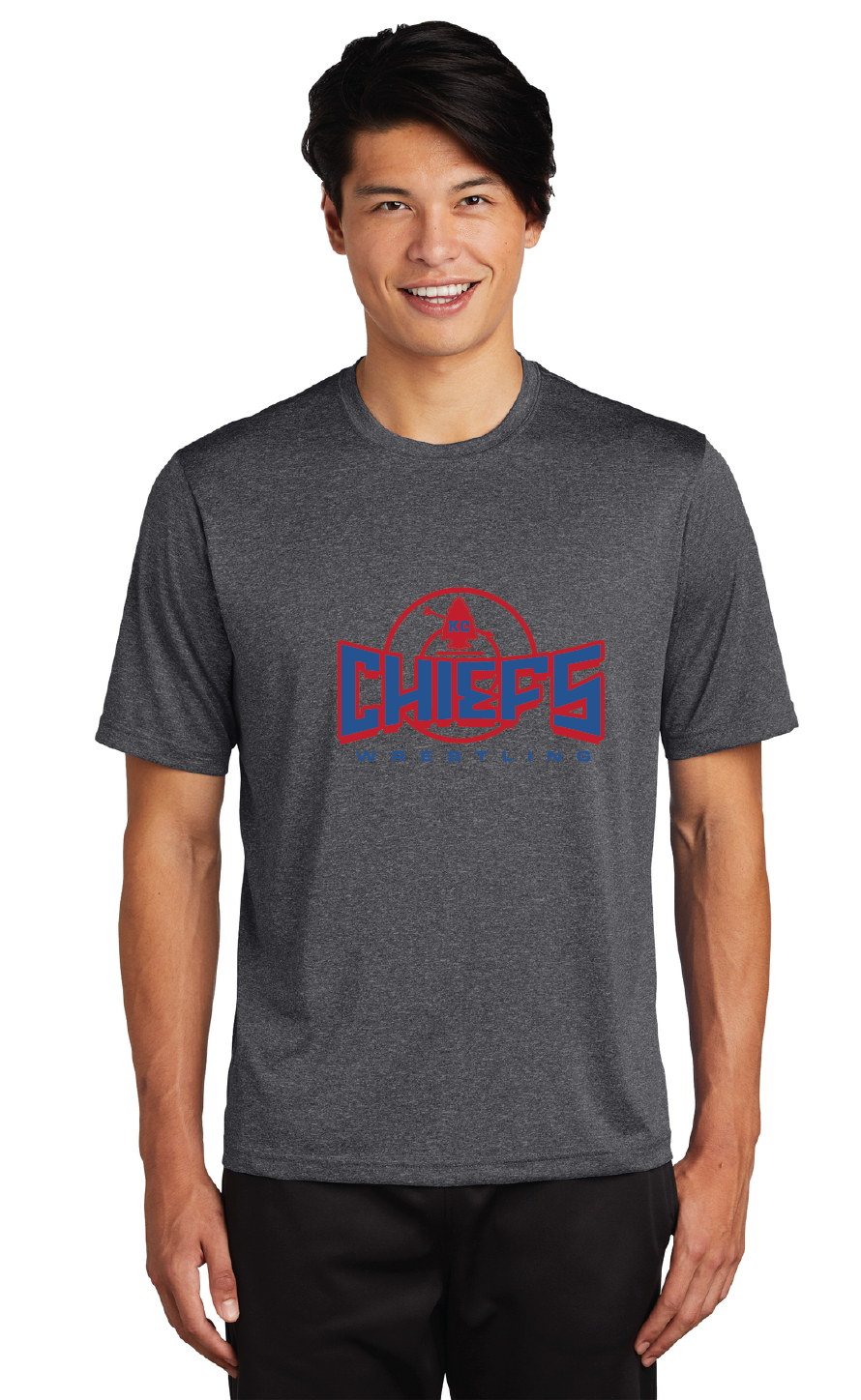 Heather Contender Tee / Heather Charcoal / Kempsville High School Wrestling