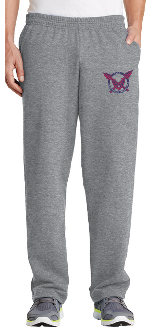 Fleece Sweatpants with Pockets / Athletic Heather / Kempsville High School Wrestling