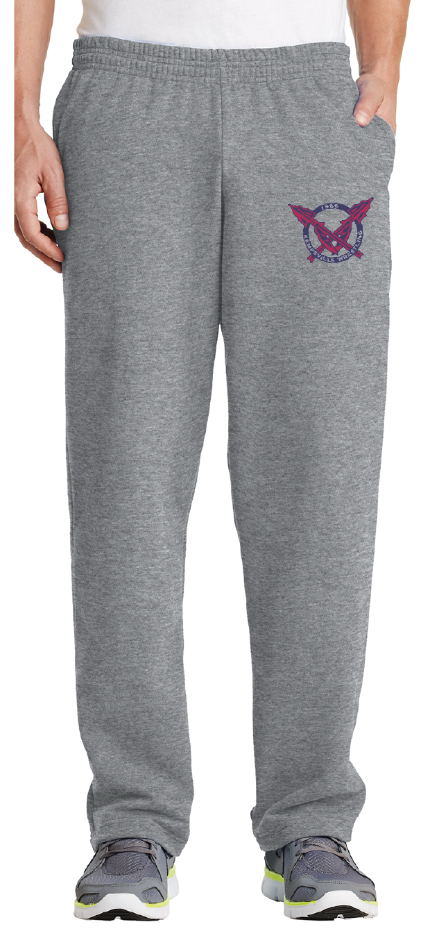 Fleece Sweatpants with Pockets / Athletic Heather / Kempsville High School Wrestling