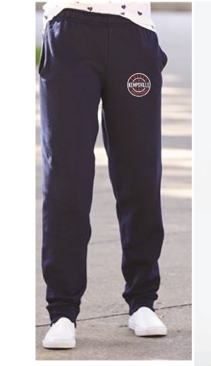 Jogger Fleece Pants / Navy  / Kempsville High School Wrestling