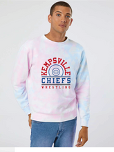 Midweight Tie-Dyed Sweatshirt / Tie Dye Cotton Candy / Kempsville High School Wrestling
