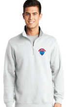 1/4-Zip Sweatshirt / White / Kempsville High School Swim and Dive Team