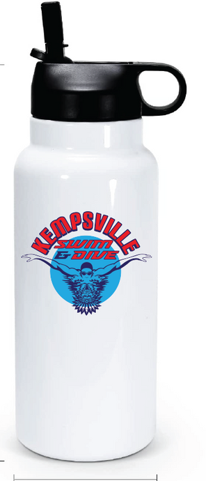 32oz Stainless Steel Water Bottle / Kempsville High School Swim and Dive Team