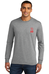 Softstyle Long Sleeve Triblend Tee / Heathered Grey / Kempsville High School Swim and Dive Team Athletes