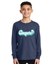 Long Sleeve Core Cotton Tee (Youth & Adult) / Navy / Kingston Elementary School