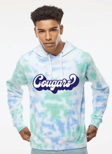 Tie-Dyed Fleece Hooded Sweatshirt / Lagoon Tie Dye / Kingston Elementary School