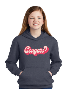 Core Fleece Pullover Hooded Sweatshirt (Youth & Adult) / Navy Heather / Kingston Elementary School