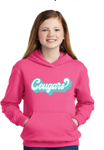 Fleece Pullover Hooded Sweatshirt (Youth & Adult) / Pink / Kingston Elementary School