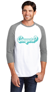 Perfect Tri 3/4-Sleeve Raglan / White/Grey / Kingston Elementary School