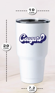 32oz Stainless Steel Tumbler / White / Kingston Elementary School