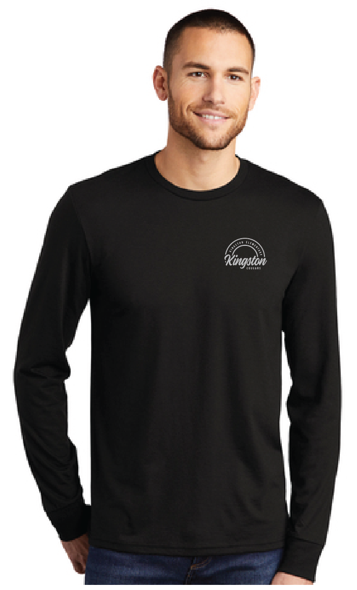 Triblend Long Sleeve Tee  / Black / Kingston Elementary Staff