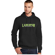 Core Fleece Pullover Hooded Sweatshirt / Black / Larkspur Swim and Racquet Club