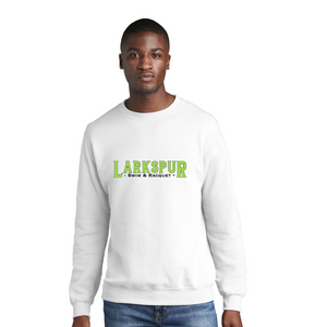 Core Fleece Crewneck Sweatshirt (Youth & Adult) / White / Larkspur Swim and Racquet Club