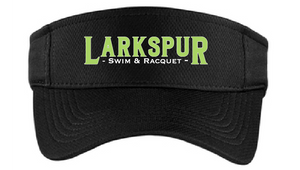RacerMesh Visor / Black / Larkspur Swim and Racquet Club