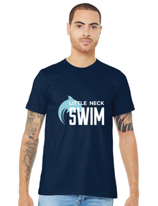 Unisex Triblend Crew Tee (Youth & Adult) / Navy / Little Neck Swim Team