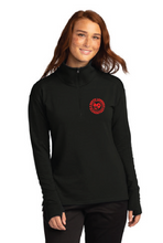 Ladies Flex Fleece 1/4-Zip / Black / North Landing Elementary School Staff