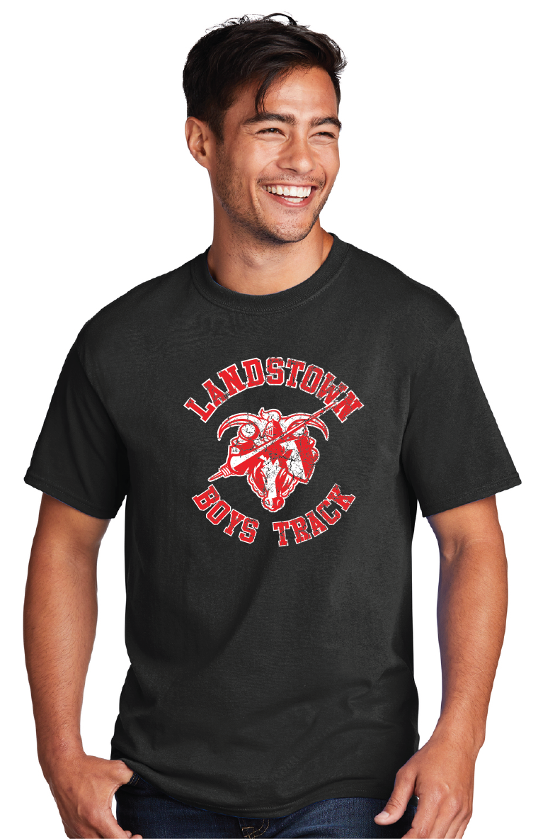 Core Cotton Tee / Black / Landstown Middle School Boys Track