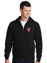 Fleece Full-Zip Hooded Sweatshirt / Black / Landstown Middle School Boys Track