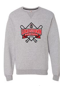 Sofspun Crewneck Sweatshirt / Athletic Heather / Landstown Middle School Baseball