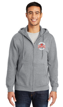 Fleece Full-Zip Hooded Sweatshirt / Athletic Heather / Landstown Middle School Softball