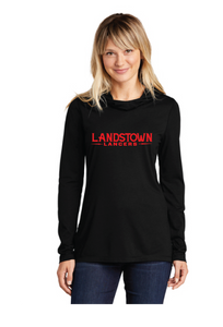 Tri-Blend Wicking Long Sleeve Hoodie / Black / Landstown Middle School Staff