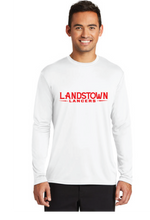 Long Sleeve Performance Tee / White / Landstown Middle School Staff