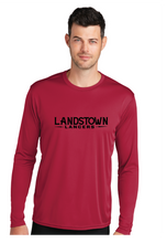 Long Sleeve Performance Tee / Red / Landstown Middle School Staff