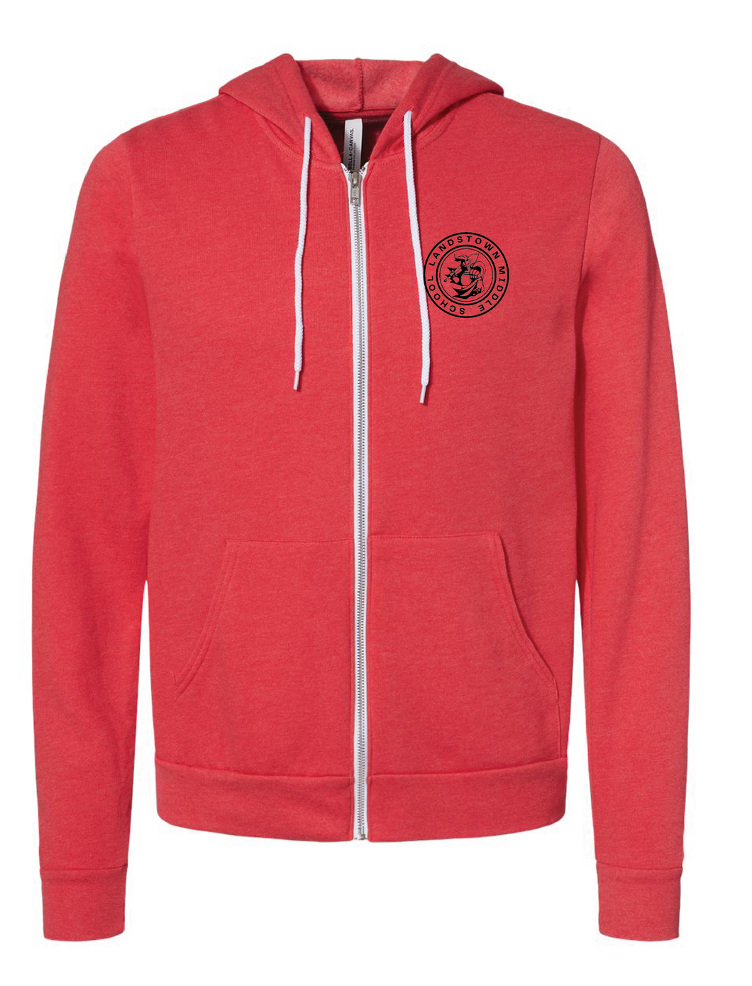 Unisex Sponge Fleece Hoodie / Heather Red  / Landstown Middle School Staff